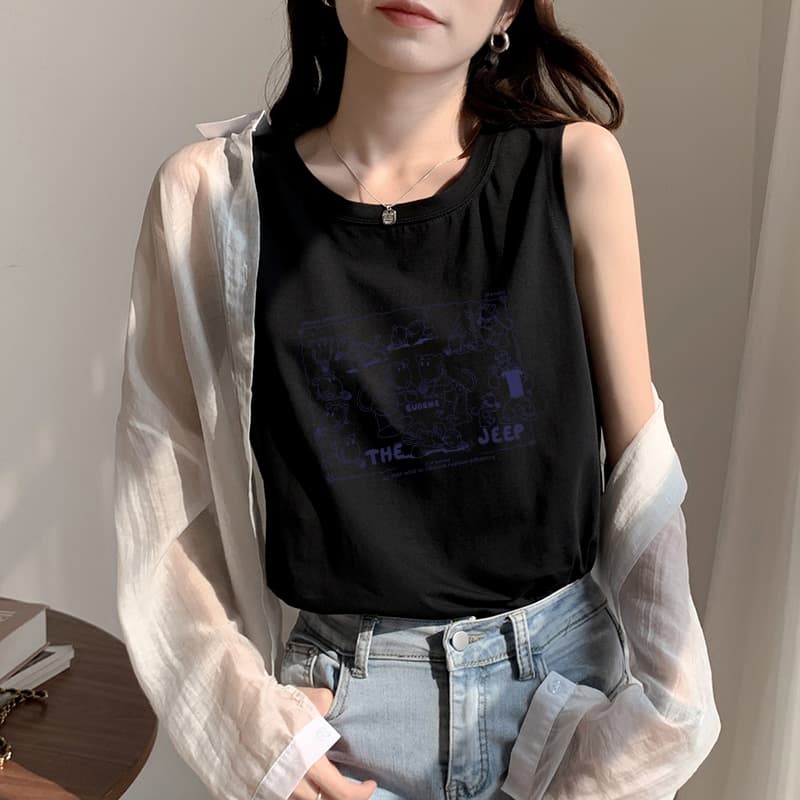 シンプル美シルエットタンクトップ